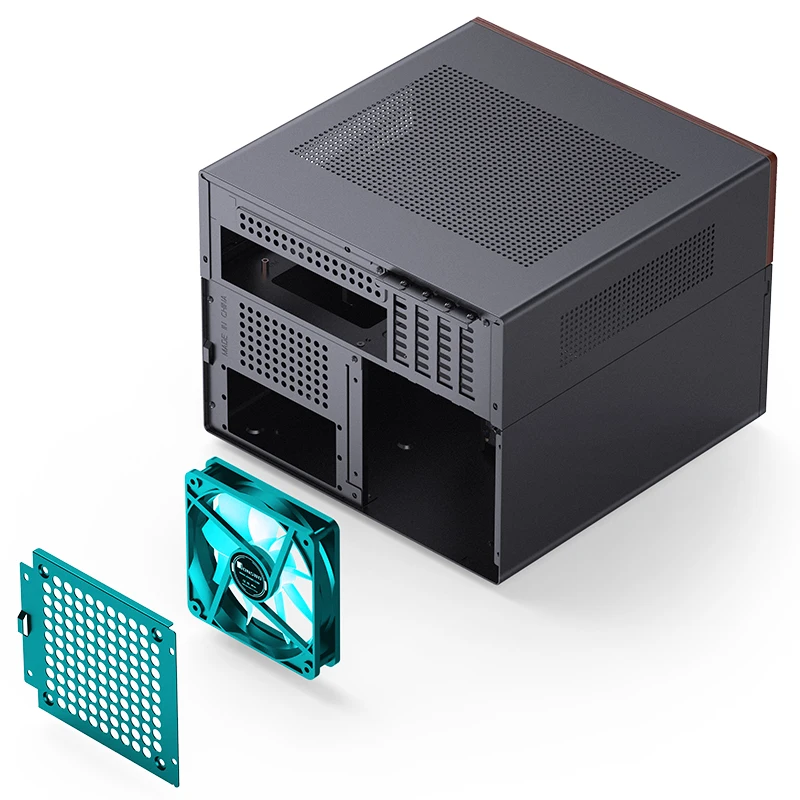 Jonsbo N4 NAS用ケース+前面ファンサポート付き PCパーツ Jonsbo N4 NAS用ケース+前面ファンサポート付き