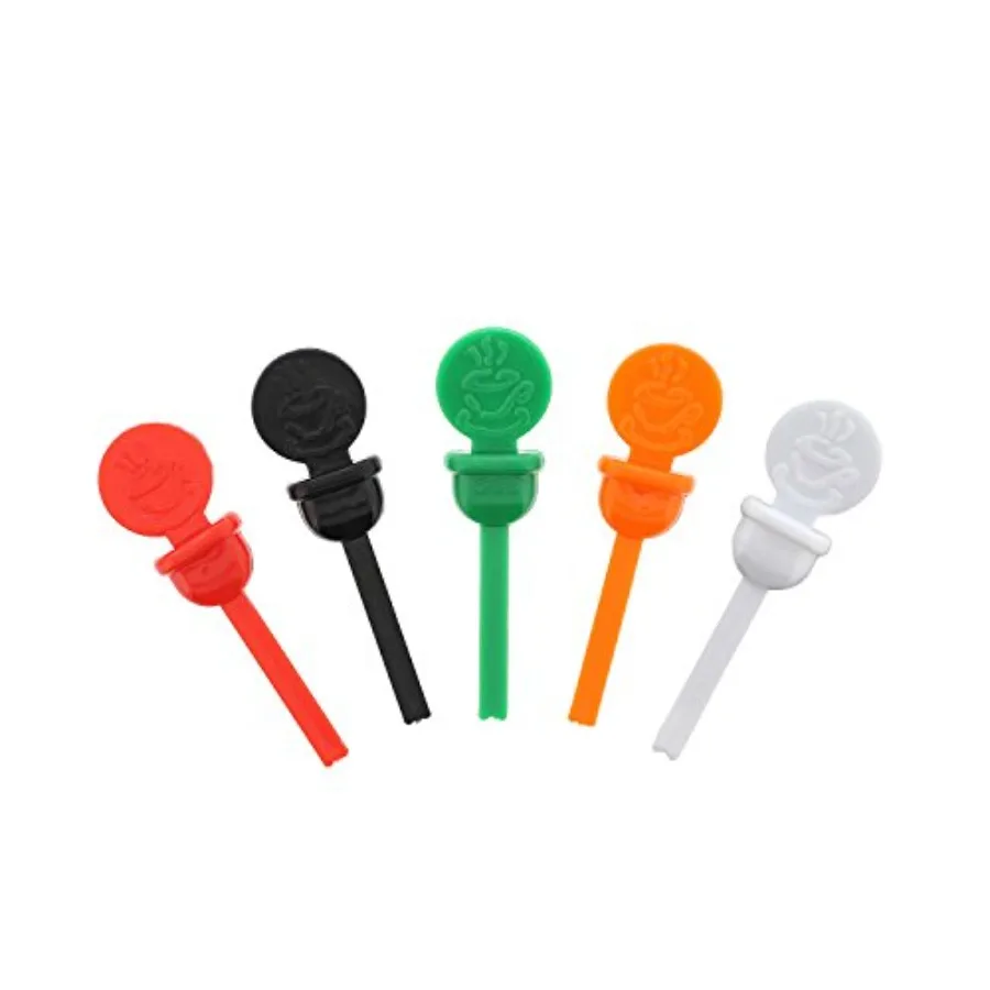 

StixToGo Beverage Plugs - Leak Prevention Coffee Accessories for Hot Drinks Disposable Stoppers for Lids - Variety of Colors 2"