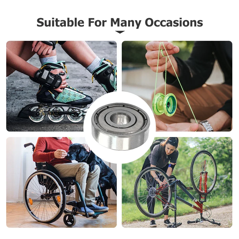 10-100 قطعة 626ZZ تحمل ABEC-9 6X19X6mm مصغرة 626Z الكرات 626 ZZ الأسطوانة عجلة تزلج محامل لنافذة الباب