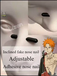 Identity V Cosplay Norton Campbell Pain Cosplay Nose Nail Black Fake Nose Ring Non-Pierced Accessories