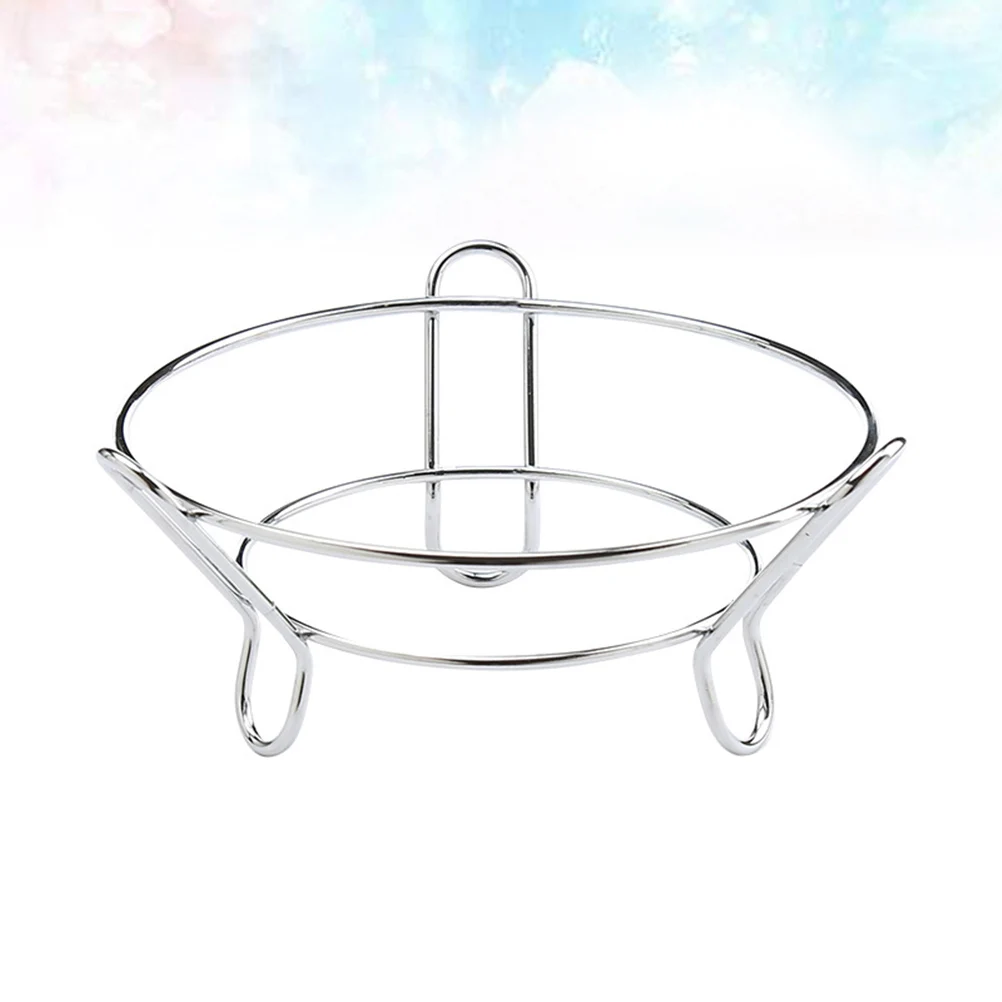 

2pcs Stainless Steel Pot Heat-Resistant Pan Rack Kitchen Organizer Pot Stand For Wok 12Cm+ Heat Protection Rack Dining