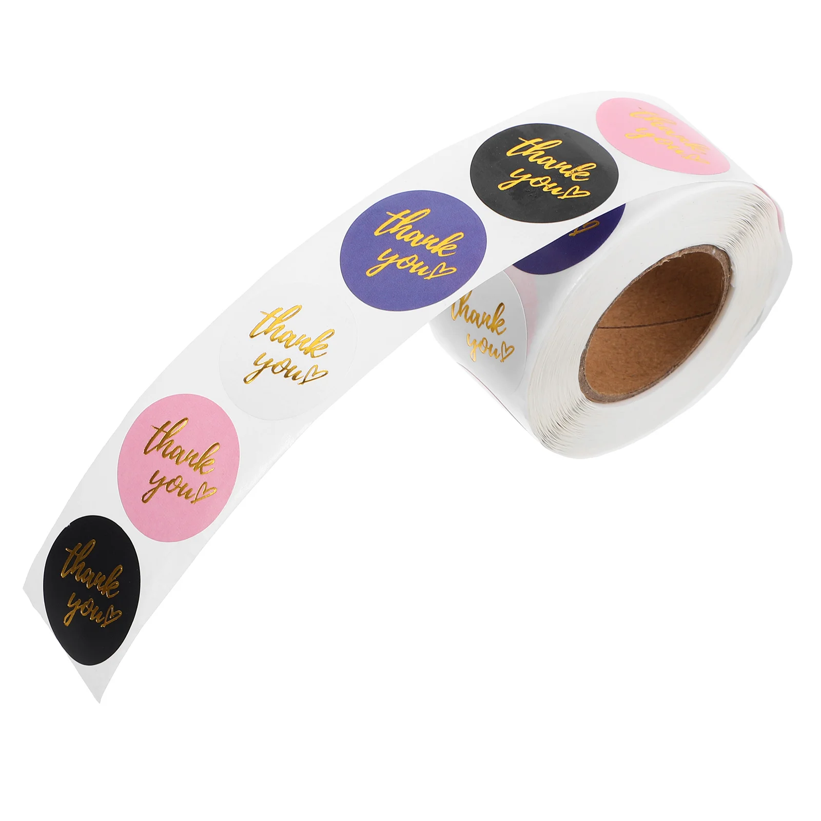

Thank You Sticker Roll Self-Adhesive Decorative Labels for Gift Sealing Wrapping Baking Packaging Candy Bags Scrapbooking