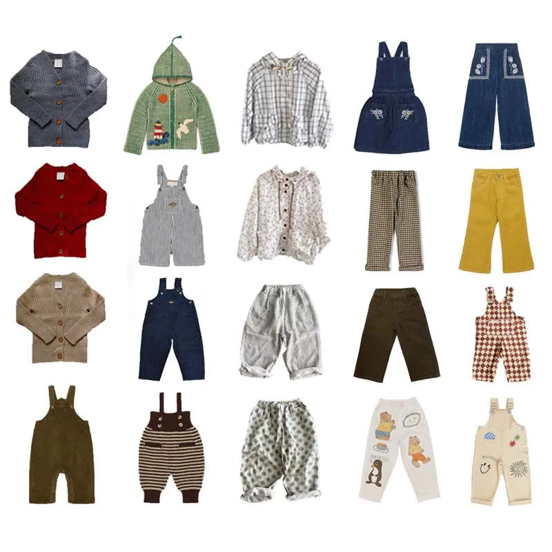 

PER-SALE 2025 Autumn Baby Girls Shirts Boys Pants Baby Homewear Baby Boy Cardigan and Pants Set Kids Print Shirts Overalls Suit