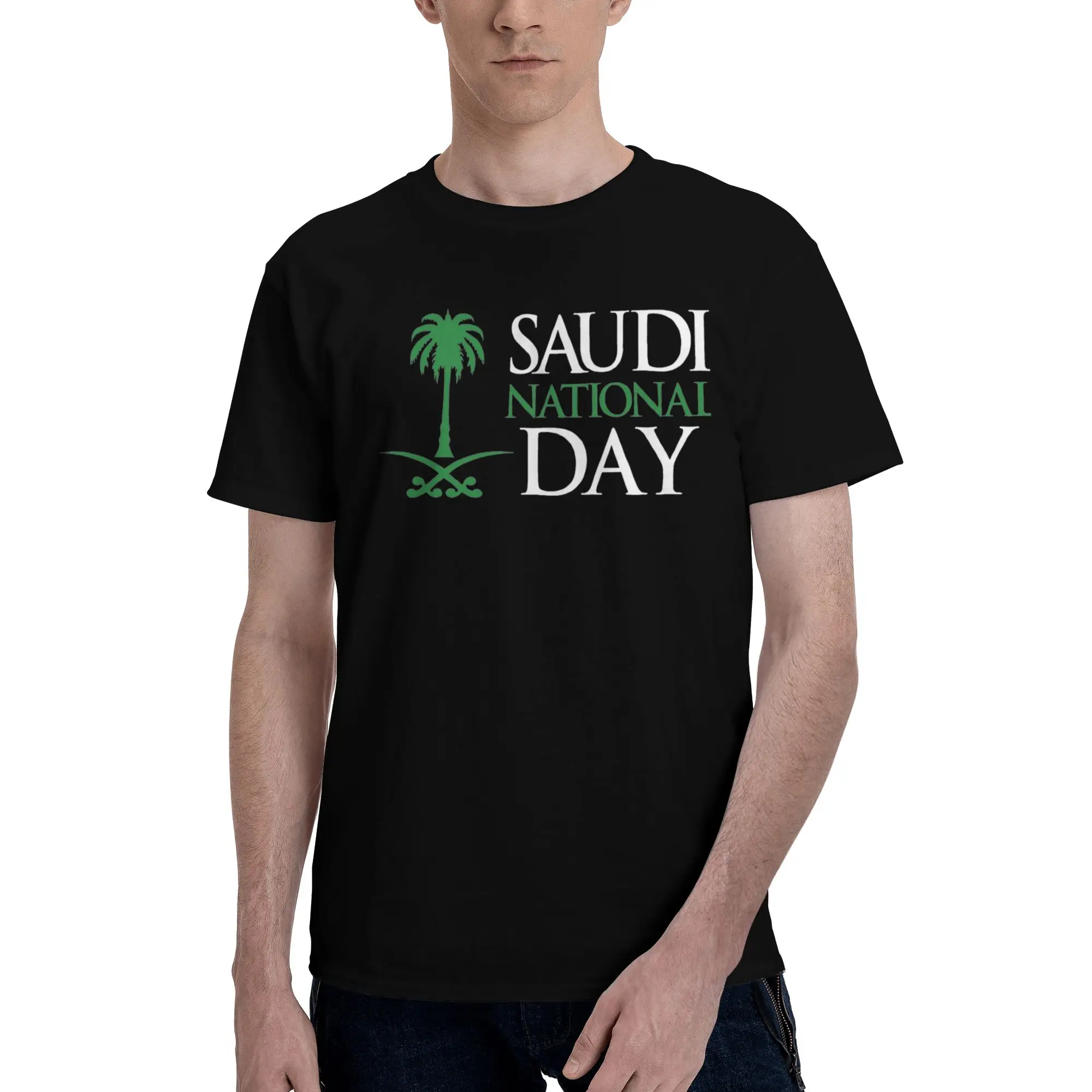 Men Women Saudi National Day 23 September 1932 Shirt 100% Cotton Fashion T-Shirt Kingdom of Saudi Arabia  Top Clothing