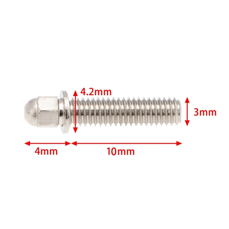 30PCS 1.9 2.2 Wheel Rim Metric M3 Screw Decoration for 1/10 RC Crawler Axial SCX10 90046 AXI03007 Wraith Traxxas TRX4,A