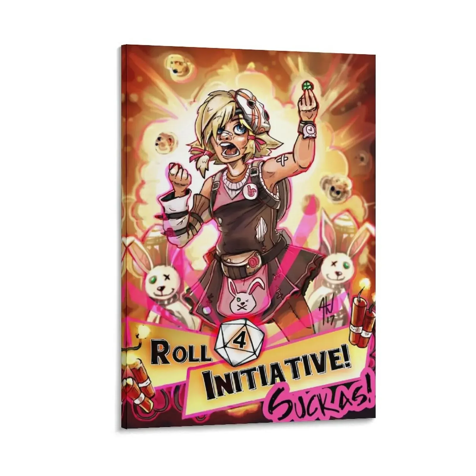 

Roll for Initiative Suckas! Canvas Painting art mural painting cute room decor luxury home decor