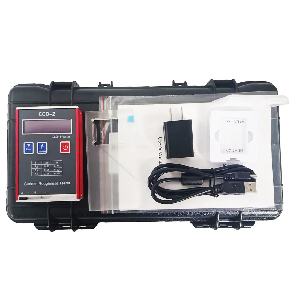 Surface Roughness Tester Meter 4 Parameters Ra Rz Rq Rt Surftest Profile Gauge Ra, Rq 0.05-15.0μm; Rz,Rt 0.1-50.0μm