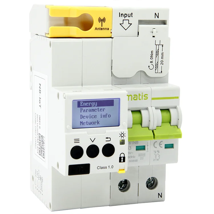 

Matis smart electricity meter 16a 32a 40a 63a 80a earth leakage circuit breaker 3g wifi energy for industry