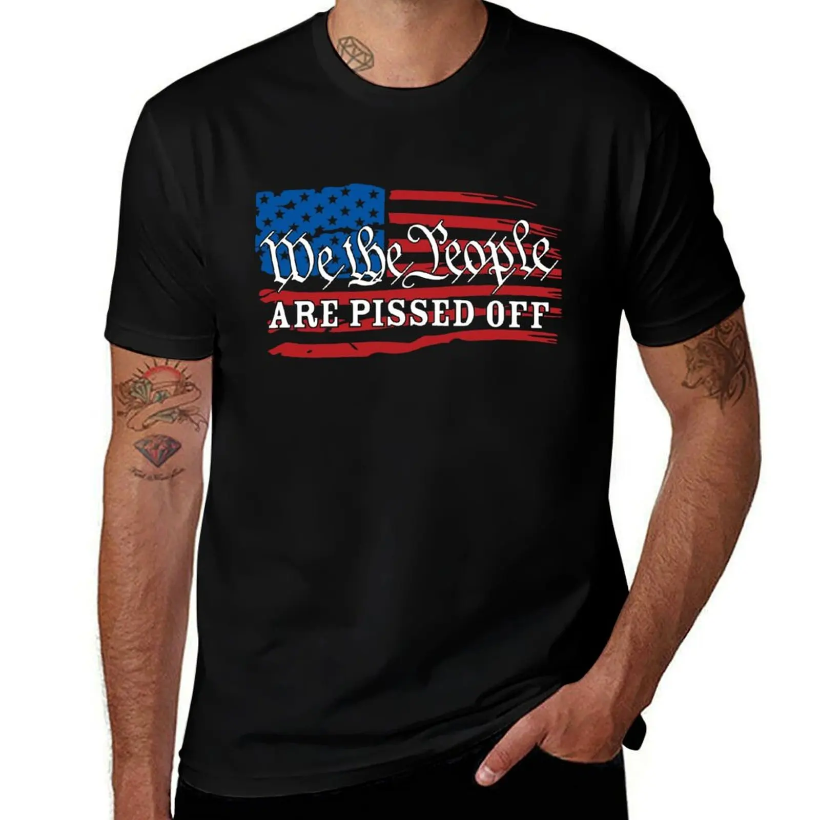 We The People Are Pissed Off T-Shirt Sporty Breathable Short Sleeve T-Shirt