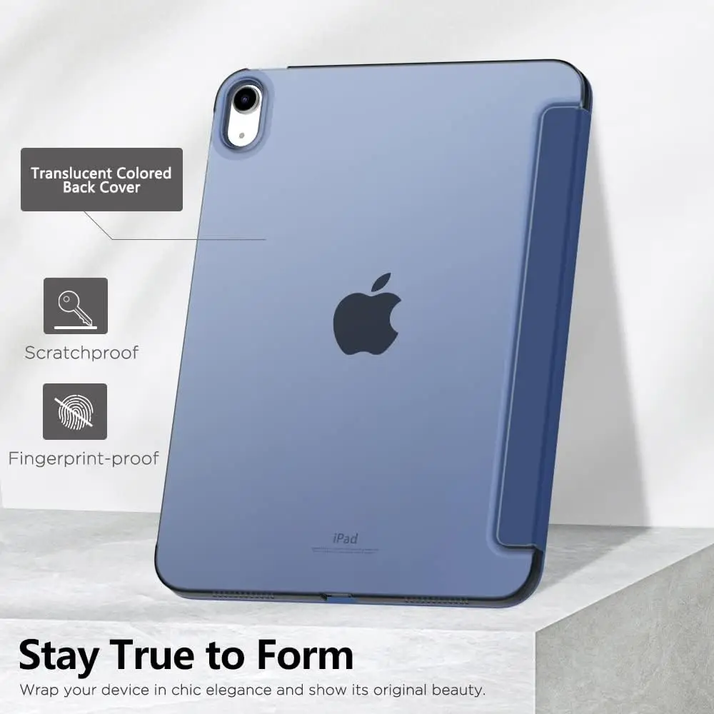 حافظة لجهاز iPad (A16) الجيل الحادي عشر 11 بوصة 2025، iPad الجيل العاشر 10.9 بوصة 2022، غطاء حماية نحيف، كحلي