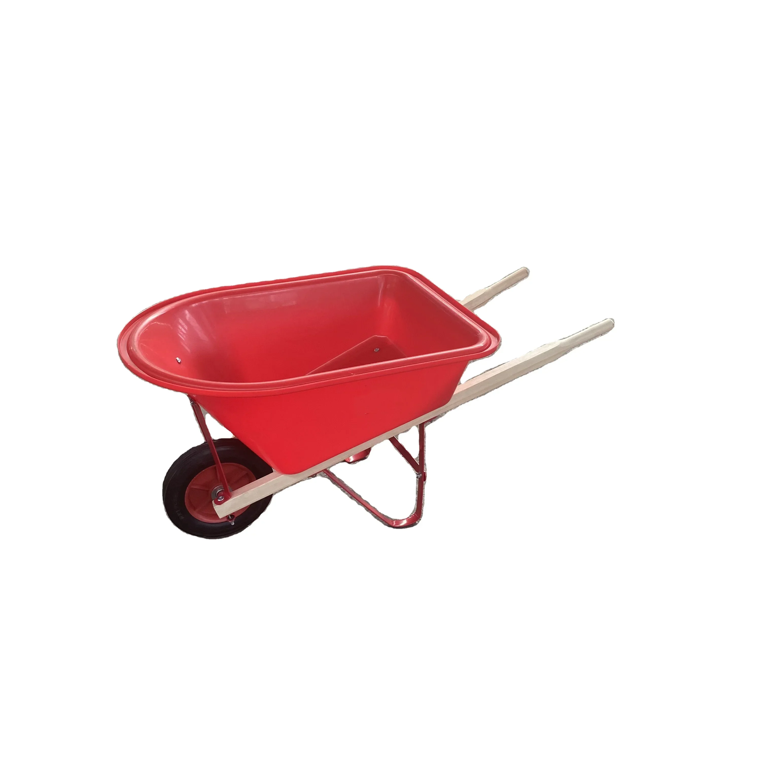 GARDEN MODERN WOODEN HANDLE WHEEL BARROW FOR KIDS USE