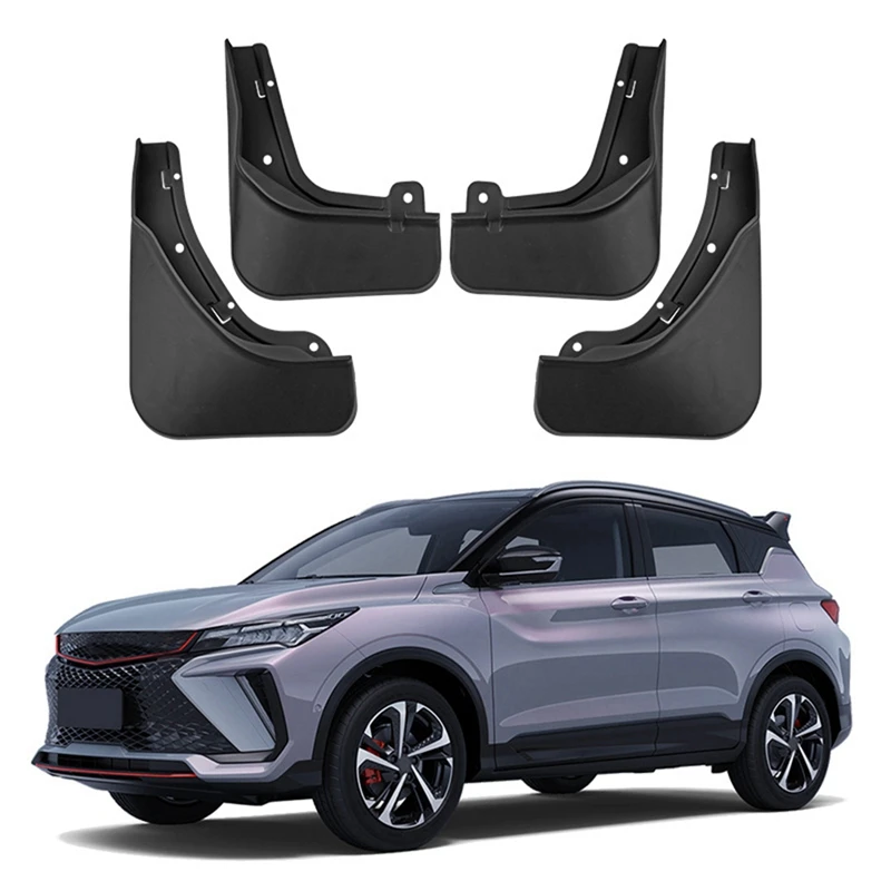 4PCS Car Mudguard Mud Flaps Splash Mud Guard Fender For Geely Coolray Cool 2022-2024 Car Accessories