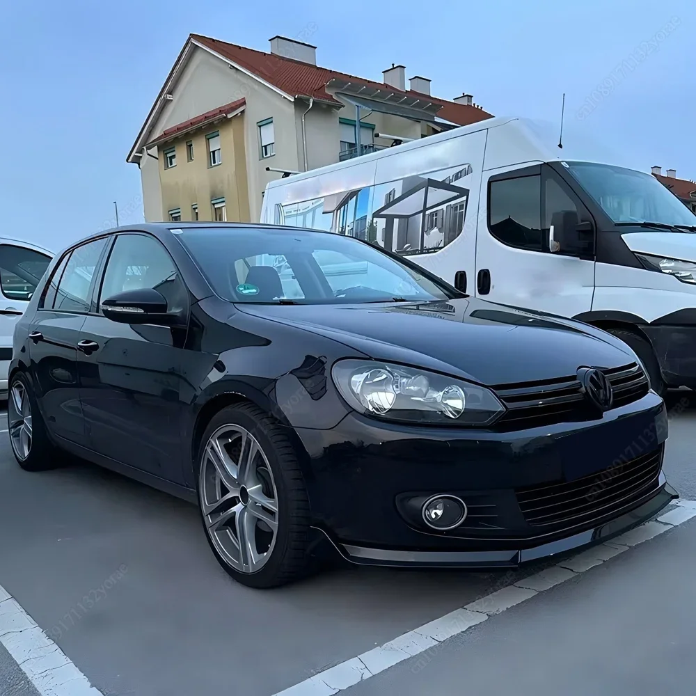 

For VW Golf 6 MK6 Standard TSI TDI MPI 2008-2013 Maxton Style Car Front Bumper Splitter Lip Diffuser Body Kit ABS Spoiler Guard