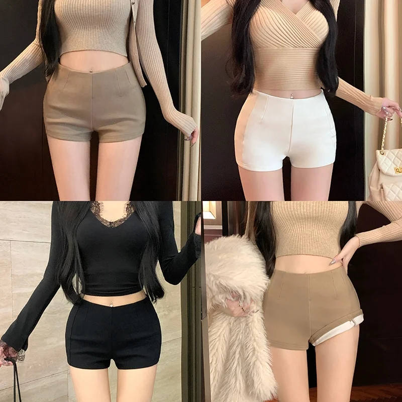 가을 겨울 신상 여성 캐주얼 팬츠 안감 있는 슬림핏 신축성 있는 다용도 하이웨이스트 스트레이트 팬츠