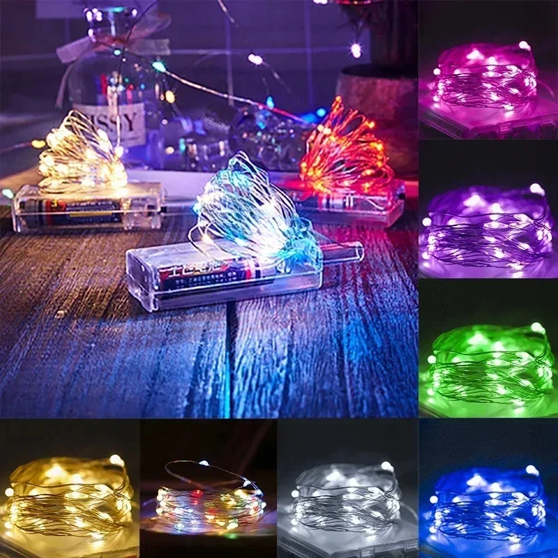 

Led Fairy Lights Copper Wire String 3M 30Led Holiday Outdoor Lamp Garland For Christmas Tree Wedding Party Decoration Lighting