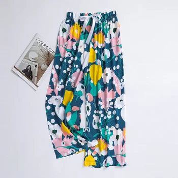 Women's Casual Loose Harem Pants Elastic Waistband Cozy Sweatpants Summer Beach Elastic…