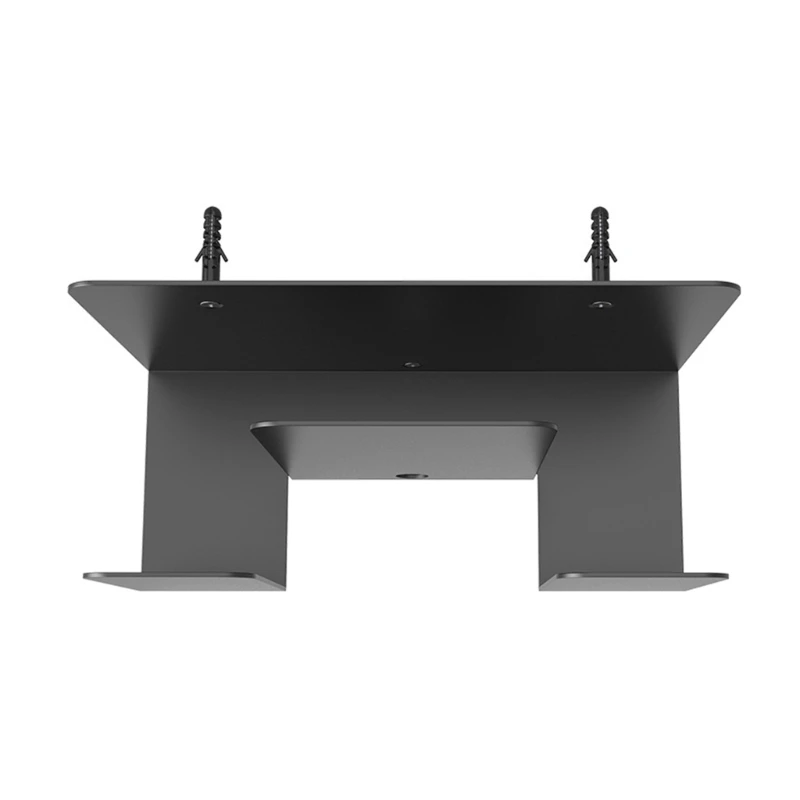 Soporte montaje en pared metal 2 capas que ahorra espacio para teclados enrutadores portátiles