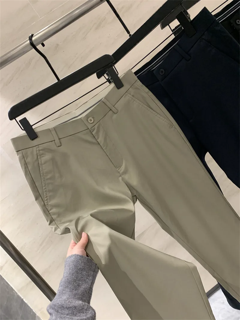 Cool Silk Mixed Hemp Lyocell Men's Lightweight Breathable Comfortable Casual Pants Straight Leg Pants Summer 2026