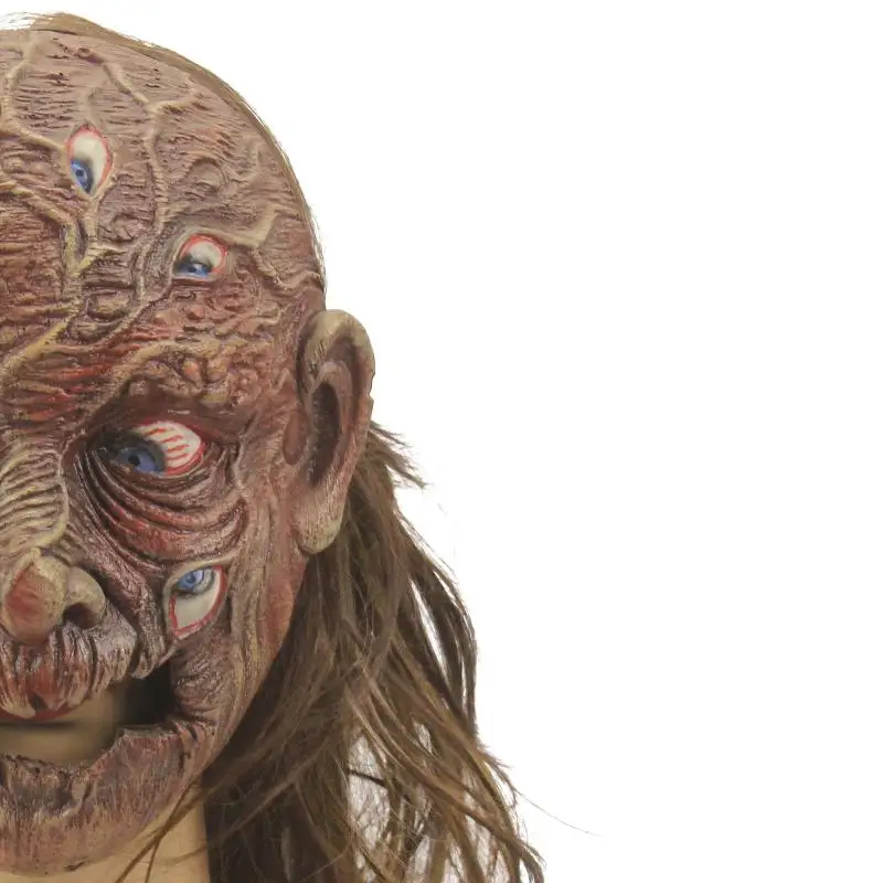 Goblin-Elf-Maske, Ork-Masken, gruselige Dämonenschädel-Monster-Gnome-Latex-Helme, Goblinoid-Kostüm-Requisite für Halloween, Karneval und Partys – Detail 3