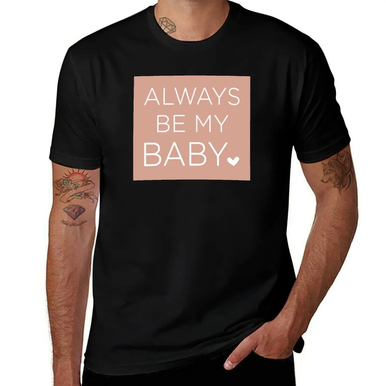 Mariah Carey- Always Be My Baby in Rose (Typography) T-Shirt Holiday Casual Short Sleeve Top