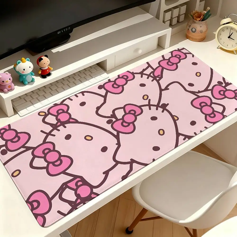 Cute H-hello K-kitty-S Mouse Pad Computer Mat Deskpad Laptop Keyboard Mat Office Large Landscape Mousepad