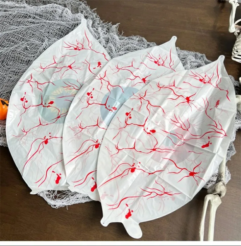 4D هالوين مقلة العين بالونات مخيف الدم مقل العيون احباط نفخ بالون للمنزل حديقة هالوين الطرف الديكور الدعائم