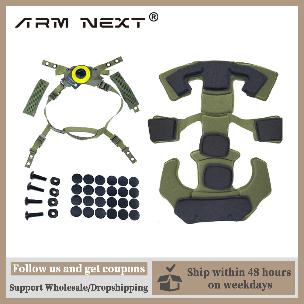 Wendy Helmet Suspension System Tactical Helmet Adjustable Lanyard FAST MICH Outdoor Hunting Helmet Accessory Spongy Pad