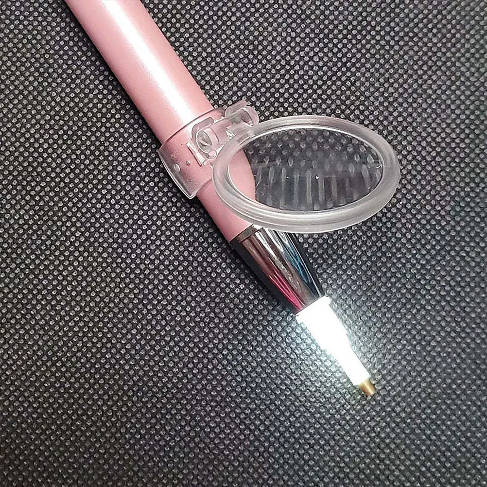 

6 pcs Penholder Magnifier High Definition Glass Lens Diamond Art Tools Compact Lightweight Storage Carry Magnifying Glass