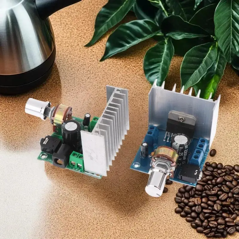 1 個 Tda7297 アンプボードデジタルアンプボードデュアルチャンネルアンプボード完成ノイズなし 12V デュアル 15W