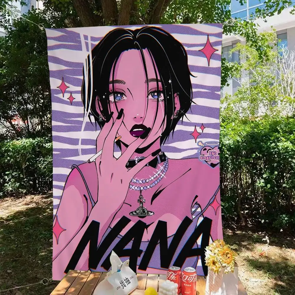 أنيمي N-NANA شوجو مانغا لتقوم بها بنفسك العلم لمجموعة الأسرة صور غرفة المعيشة ديكور المنزل النوم جدار ديكور فني راية