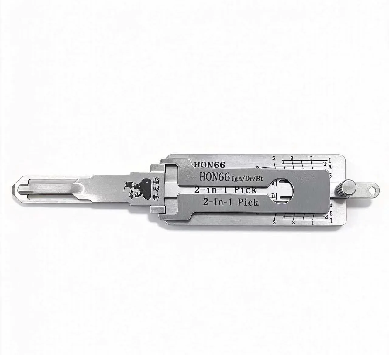Lee's Two-In-One HON66 Ign/Dr/Bt Automotive Lock Reading Gear Opening Tool Honda CNC Key Cutting Locksmith