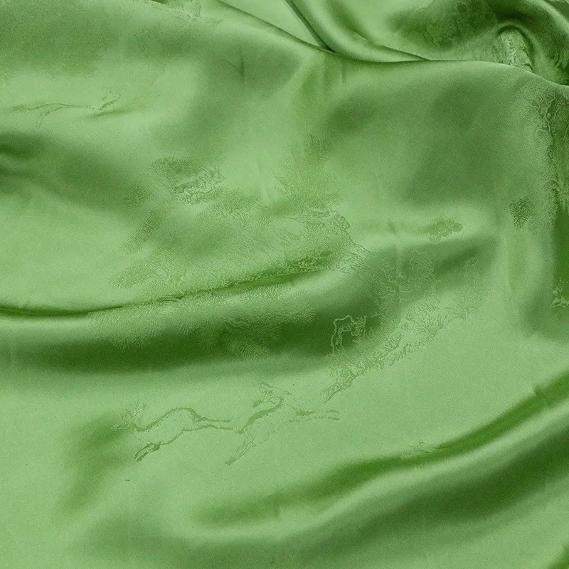 

New Chinese-style silk jacquard satin fabric for plain-cut cheongsam and Hanfu jackets