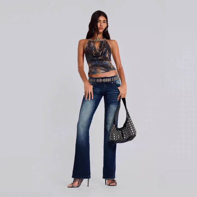 

Sexy Hollow out Bal Metal Nelace Printed Vest Top Jaded London Retro Floral Print Bridesmaid Women's Summer Tank Top