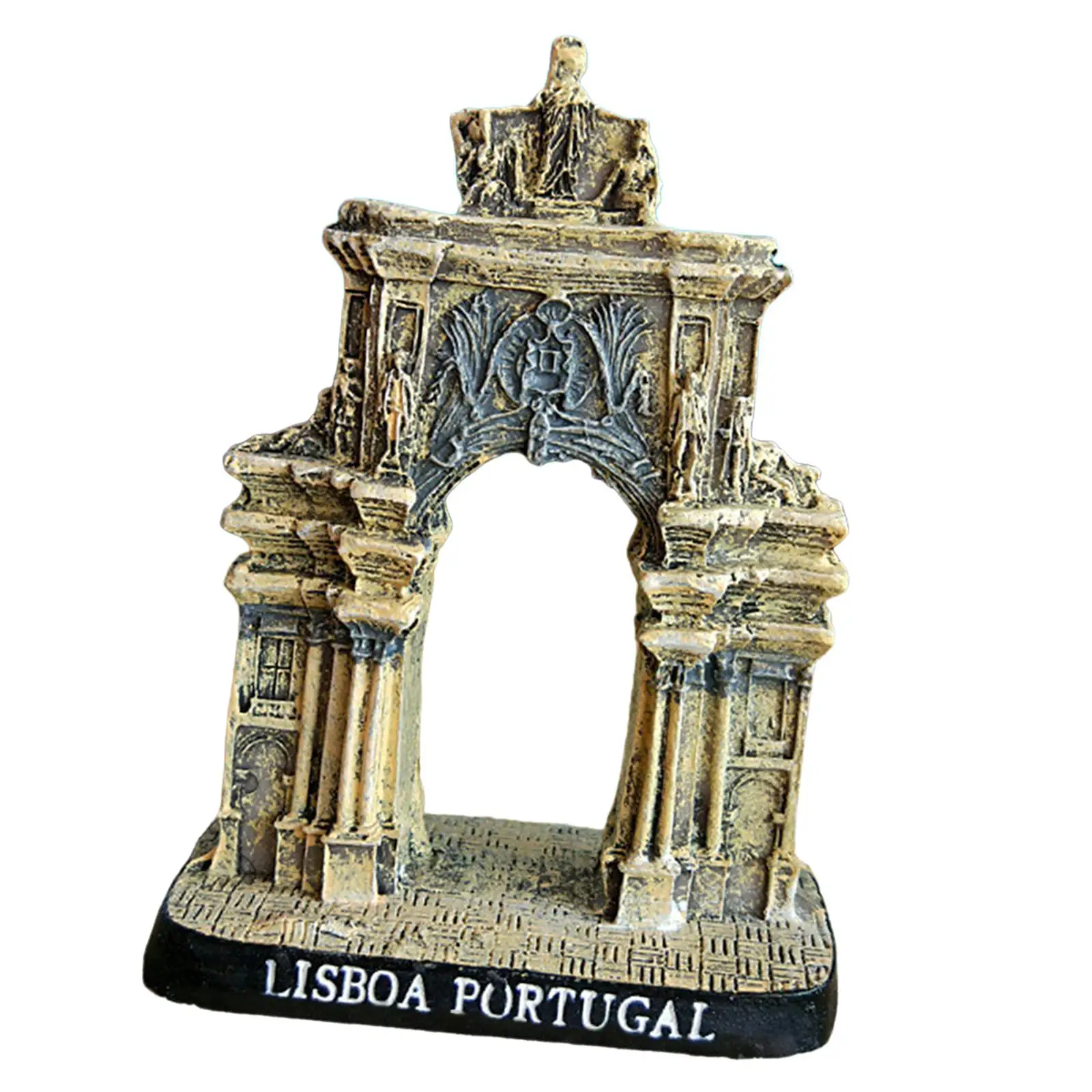 Resin Mini Model Figurine Landmark Building Toy for Desk Decor Collectible