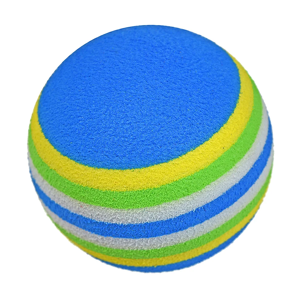 

20PCS Rainbow Ball EVA Sponge Ball Training Ball Stretchy Indoor Practice Balls for Indoor Playground (Random Color)