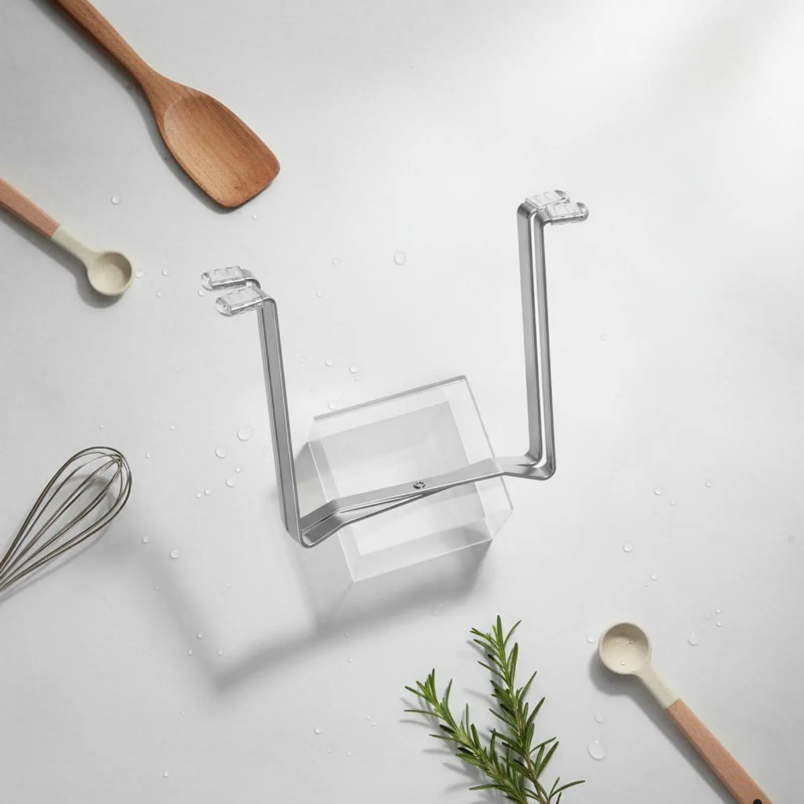 Stainless Steel Bag Stand Easy to Clean Foldable Trash Bag Stand Folding Trash Rack Sturdy Countertop Garbage Rack for Desktop