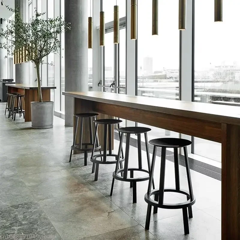 Nordic Rotating Bar Stool Chair Metal Counter Kitchen Stools Home Versatile Furniture Dining Chairs Barstools