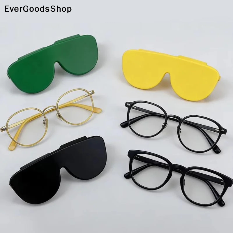 NewPortable Soft Silicone Glasses Case, Anti-Scratch Shockproof Glasses Protector Pouch, Travel Eyeglasses Storage & Protection