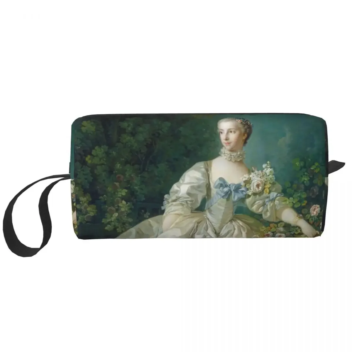 

French Aubusson Antique Large Makeup Bag Beauty Pouch Travel Cosmetic Bags Organizer for Unisex