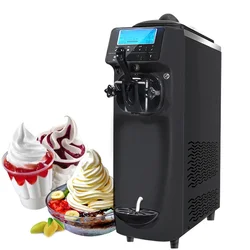 Máquina comercial para hacer helados blandos, para verano, tienda de aperitivos, cafetería, de escritorio