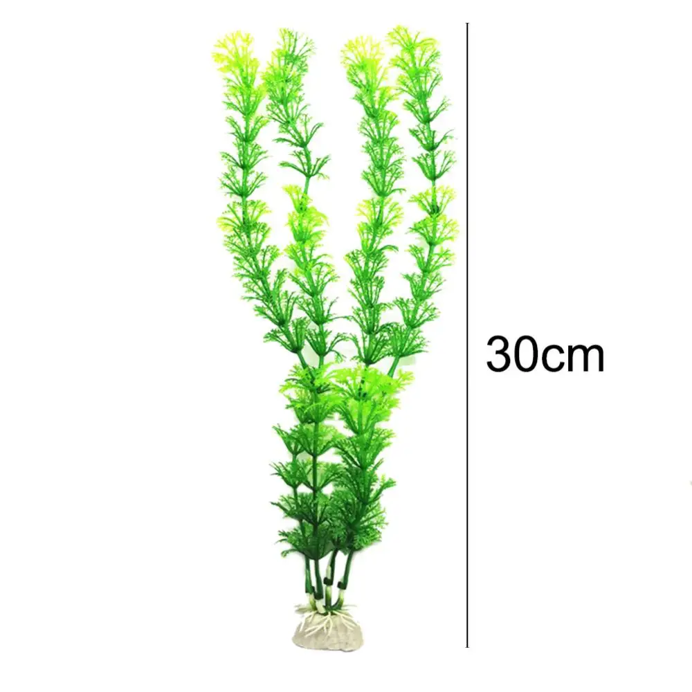 Aquarium Simulation Plant Aquatic Fish Tank Plants Plastic Artificial Water Grass Fish Tank Decoration (About 30cm)어항