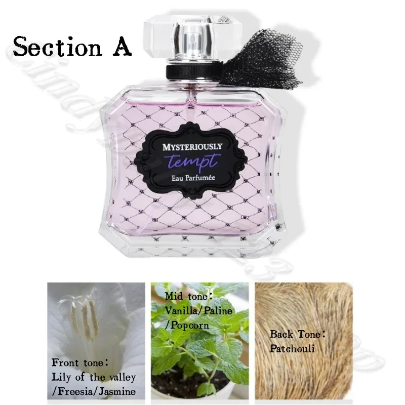 Perfume sexy para mujer, fragancia floral y de frutas, spray eau de toilette, fragancia duradera, 100ML