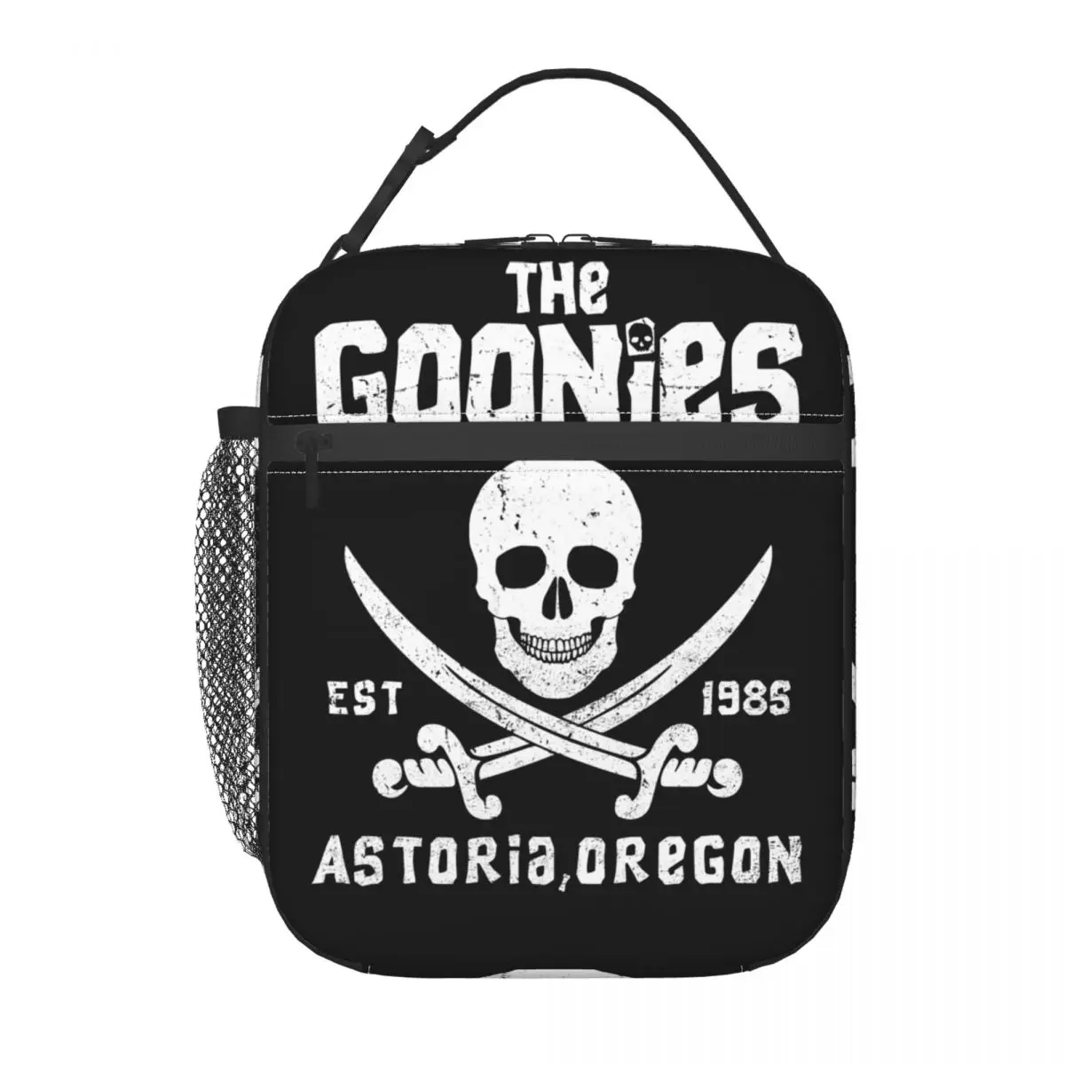 The Goonies Thermal Insulated Lunch Bag Comedy Film Skull Pirate Portable Lunch Tote for School Office Outdoor Storage Food Box