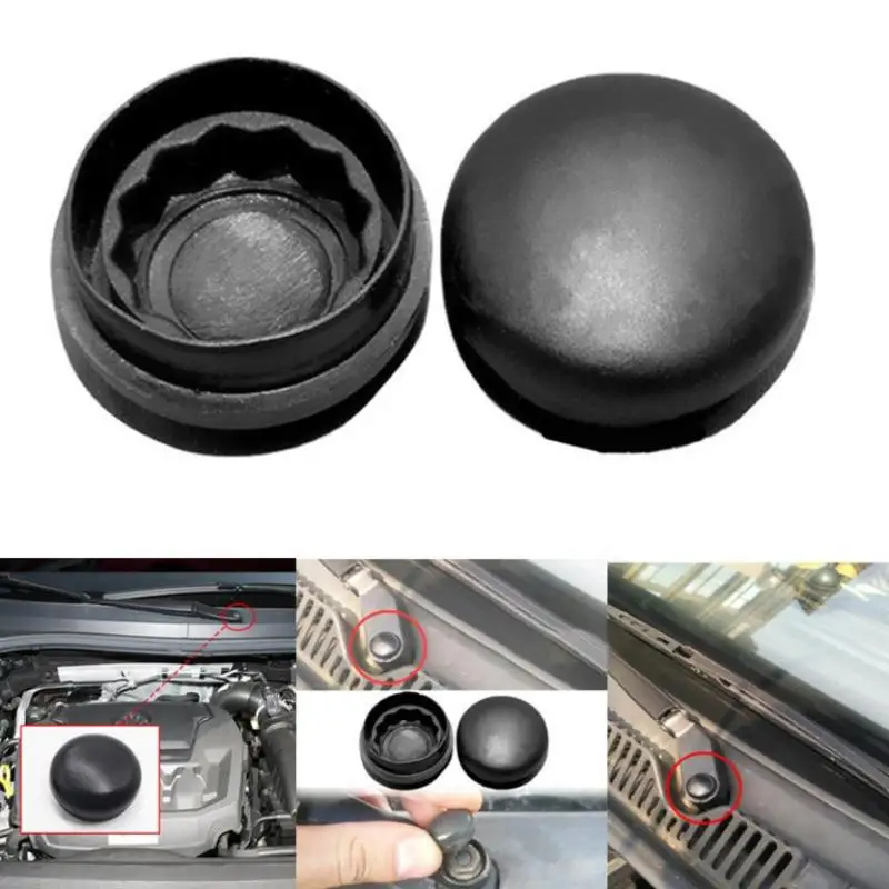 4Pcs Windshield Wiper Arm Bolt Covers, Wear Resistant Plastic Replacement Caps