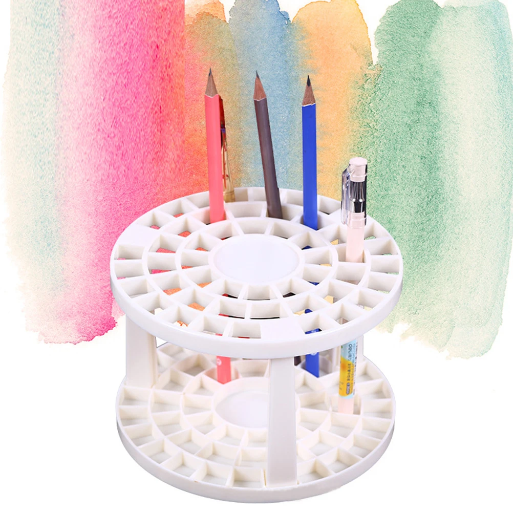 

Efficient Plastic Penholder for Organizing Brushes and Bar Shape Tools White Plastic Brush Holder Paint Brush Holder Stand