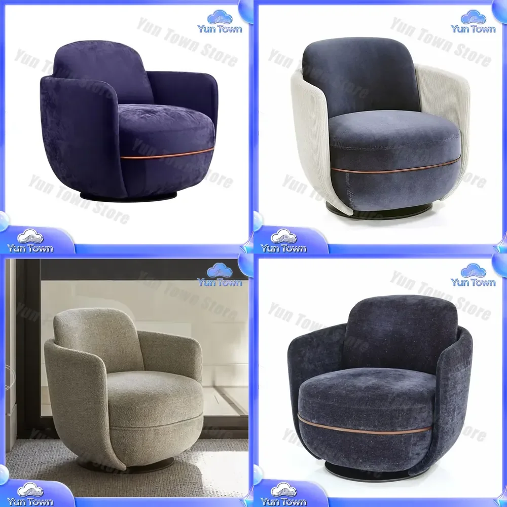 Permanent Modular Modern Casual Sofa Chair in Velvet Fabric for Living Room Furniture