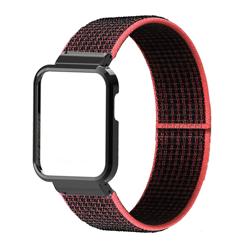 Correa de nailon para Redmi Watch 2 Lite, correa para Mi watch lite/POCO, pulsera, funda protectora de Metal, pulsera de nailon