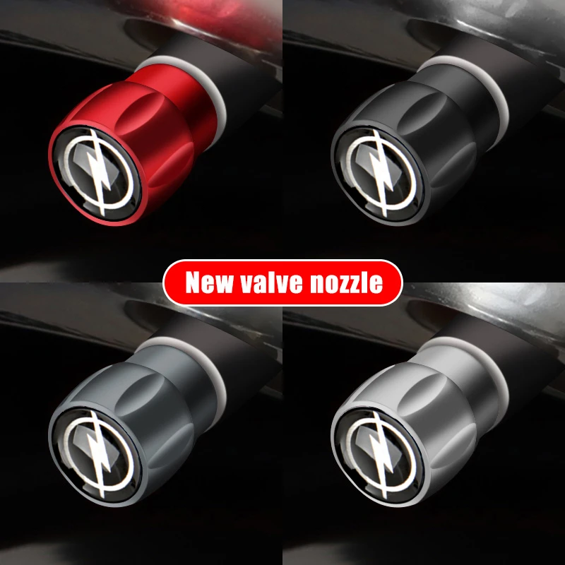 Car Wheel Tire Valve Caps Tyre Rim Stem Cover for Opel Corsa Vectra Astra Insignia Zafira Meriva Mokka Grandland Vivaro Antara