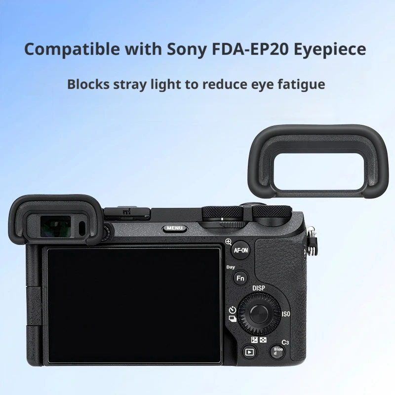 Soft Silicone Eyecup for Sony A6700, Anti-Stray Light Viewfinder Eye Cup Replacement, Comfortable Camera Accessory for ILCE-6700