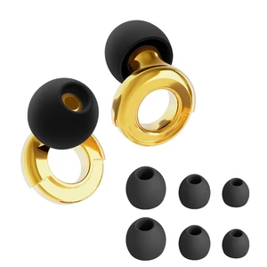 HUAK Reusable Sleep Ear Plugs - Concerts Ear Plugs Hearing Protection & Festivals, Swim, Musicians - 8 Ear Tips in XS/S/M/L